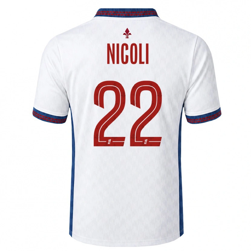 Danxen Heren Morgane Nicoli #22 Rood Wit Blauw Uitshirt Uittenue 2026/27 T-Shirt België
