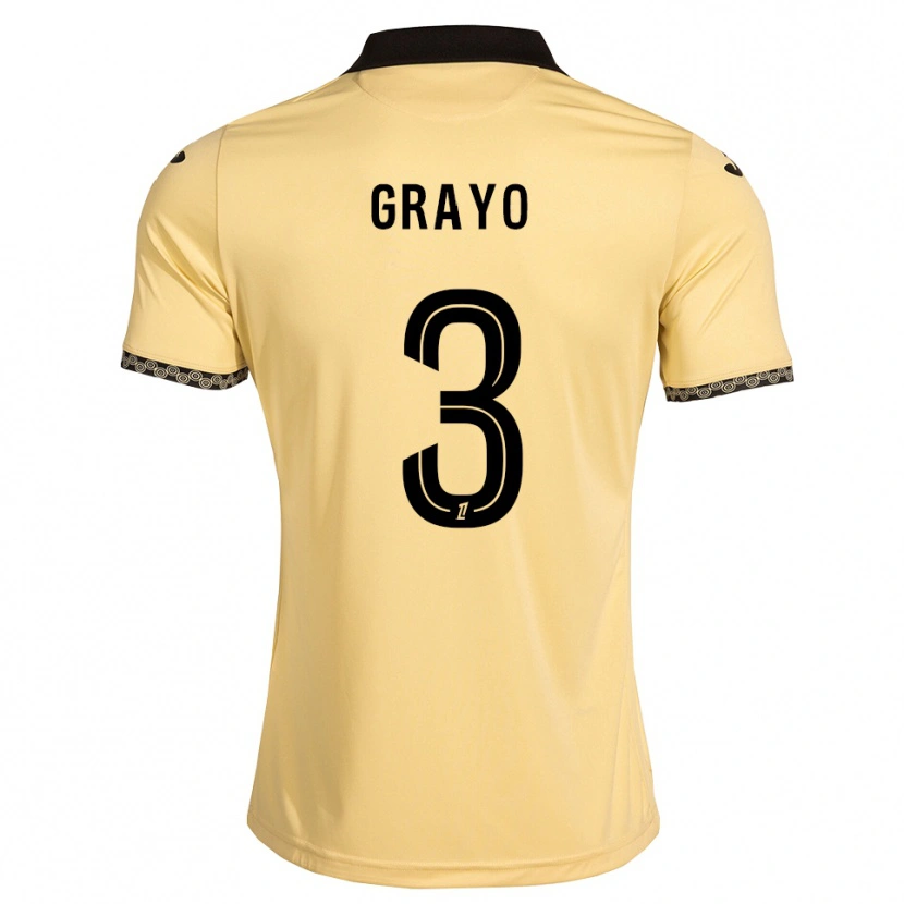 Danxen Heren Maïna Grayo #3 Navajo Wit Zwart Uitshirt Uittenue 2026/27 T-Shirt België