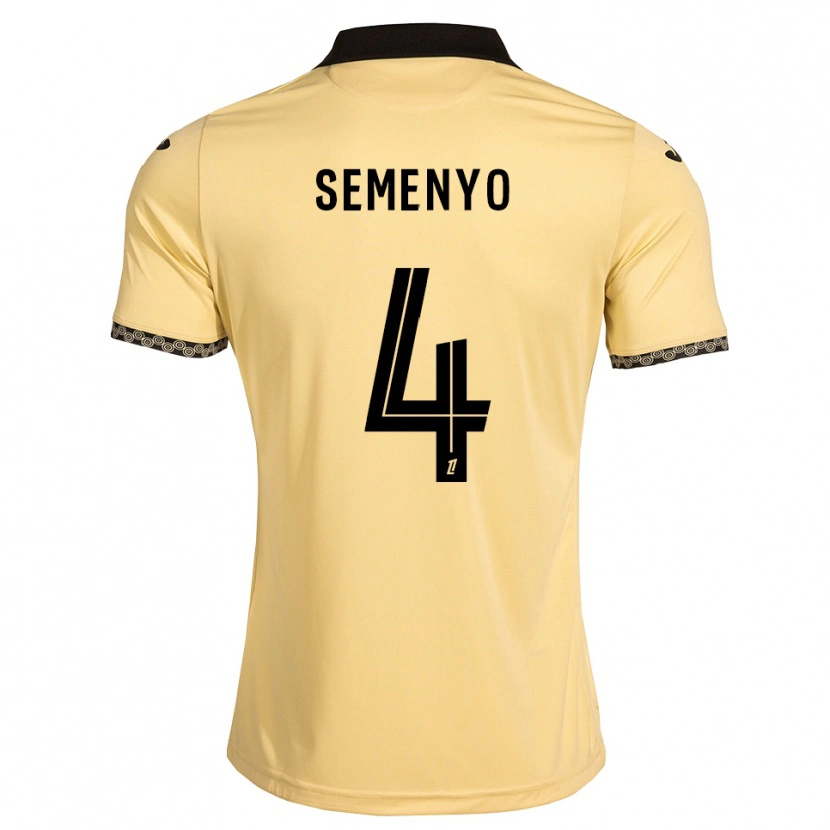 Danxen Heren Jai Semenyo #4 Navajo Wit Zwart Uitshirt Uittenue 2026/27 T-Shirt België