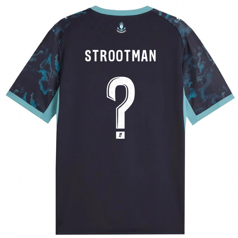 Danxen Heren Kevin Strootman #0 Licht Turkoois Wit Zwart Uitshirt Uittenue 2026/27 T-Shirt België