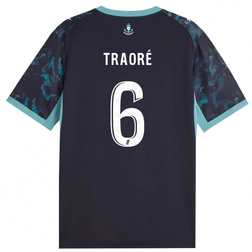 Danxen Heren Soumaïla Traoré #6 Licht Turkoois Wit Zwart Uitshirt Uittenue 2026/27 T-Shirt België