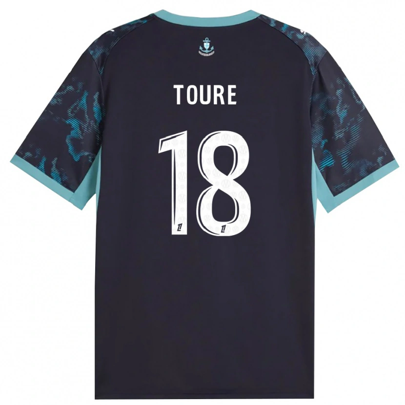 Danxen Heren Isaak Toure #18 Licht Turkoois Wit Zwart Uitshirt Uittenue 2026/27 T-Shirt België
