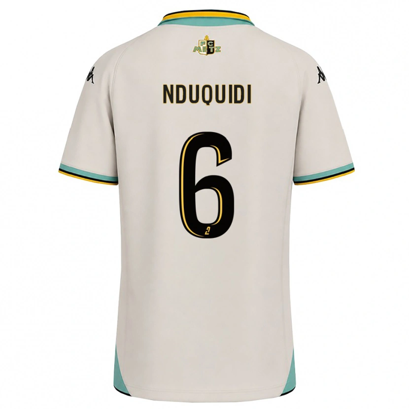 Danxen Heren Joseph Nduquidi #6 Bloemenwit Zwart Uitshirt Uittenue 2026/27 T-Shirt België