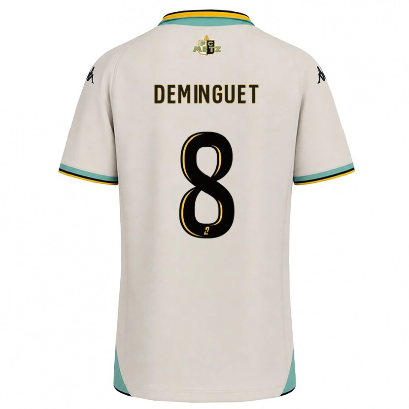 Danxen Heren Jessy Deminguet #8 Bloemenwit Zwart Uitshirt Uittenue 2026/27 T-Shirt België