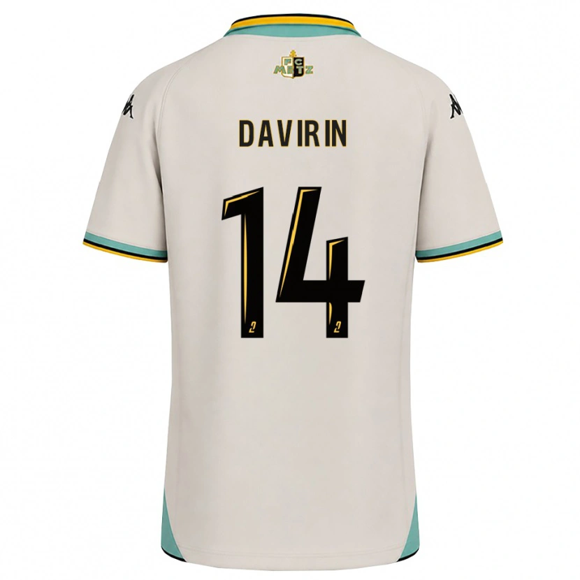 Danxen Heren Pierre-Alexandre Davirin #14 Bloemenwit Zwart Uitshirt Uittenue 2026/27 T-Shirt België