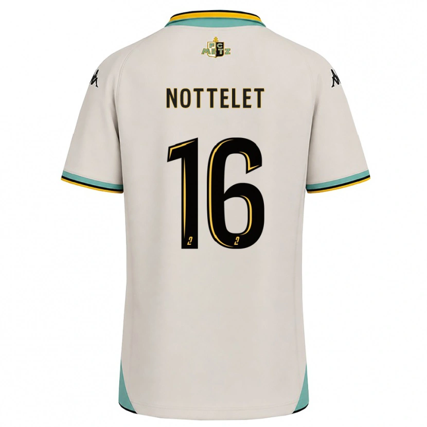 Danxen Heren Gillian Nottelet #16 Bloemenwit Zwart Uitshirt Uittenue 2026/27 T-Shirt België