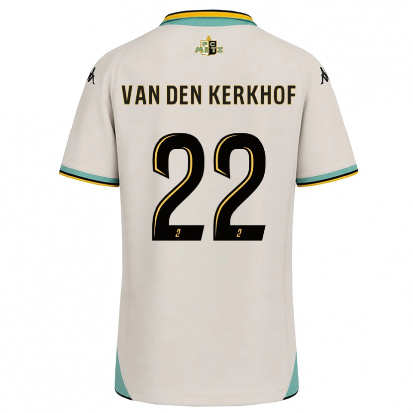 Danxen Heren Kevin Van Den Kerkhof #22 Bloemenwit Zwart Uitshirt Uittenue 2026/27 T-Shirt België