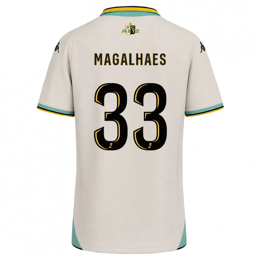 Danxen Heren Manon Magalhaes #33 Bloemenwit Zwart Uitshirt Uittenue 2026/27 T-Shirt België