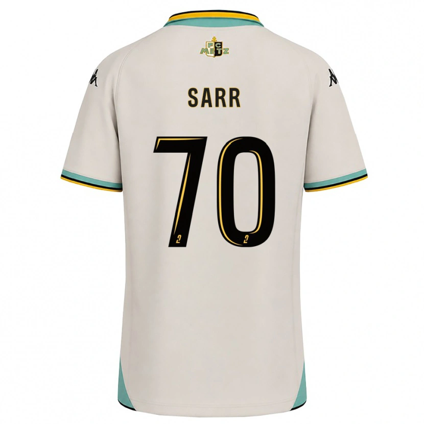 Danxen Heren Bouna Sarr #70 Bloemenwit Zwart Uitshirt Uittenue 2026/27 T-Shirt België