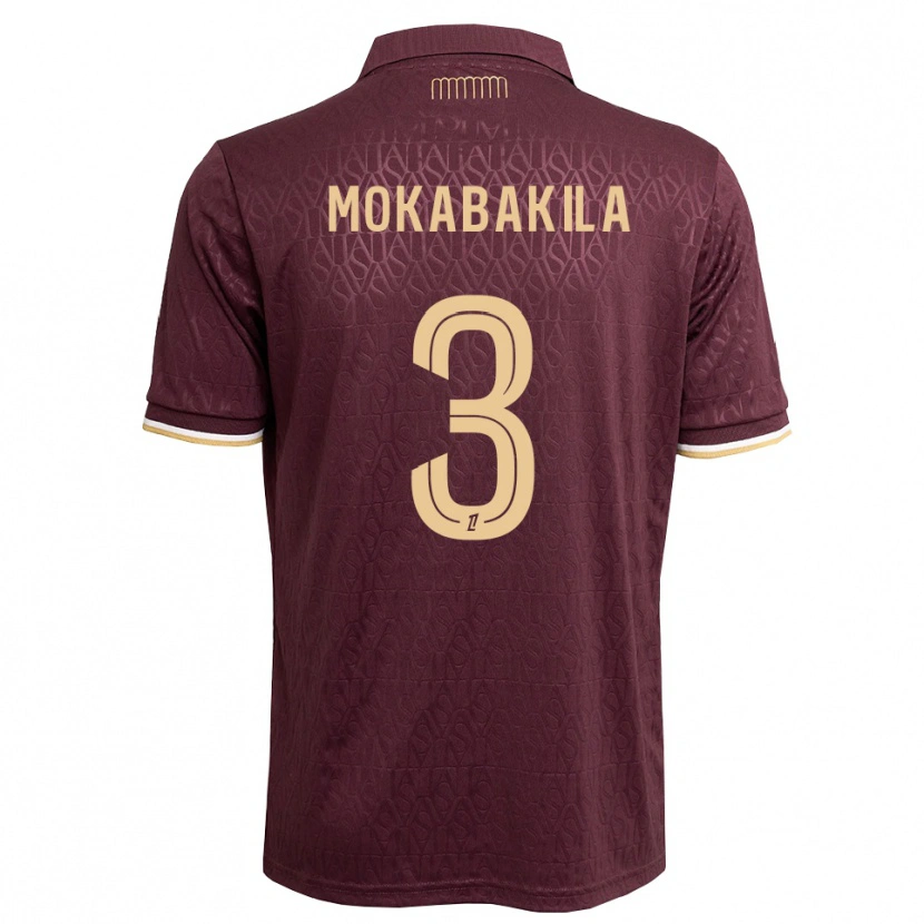 Danxen Heren Nick Mokabakila #3 Maroon Zandbruin Uitshirt Uittenue 2026/27 T-Shirt België
