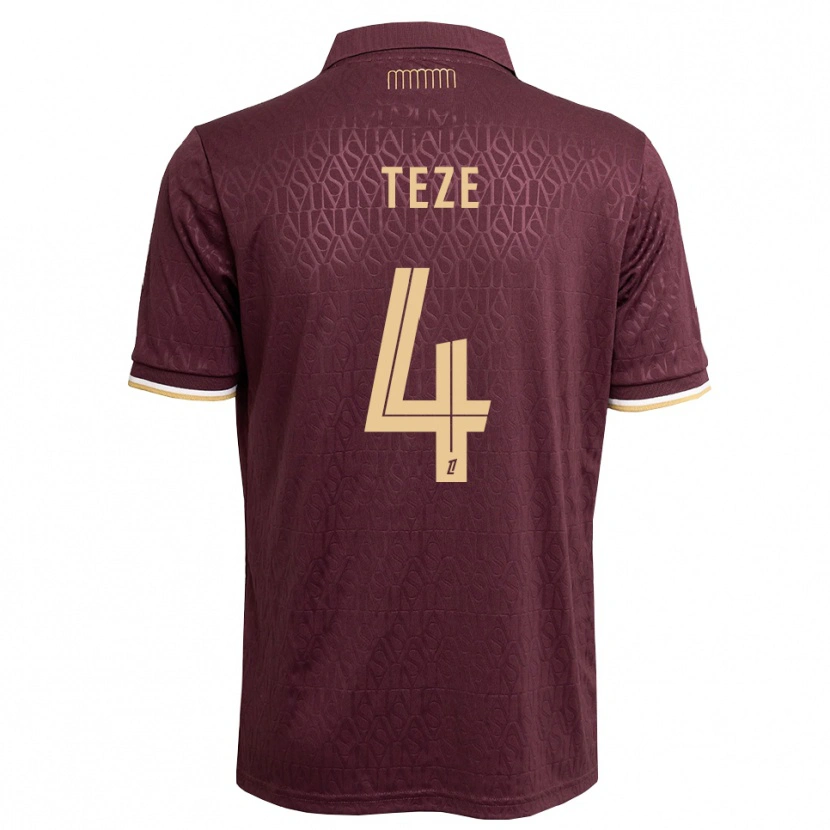 Danxen Heren Jordan Teze #4 Maroon Zandbruin Uitshirt Uittenue 2026/27 T-Shirt België