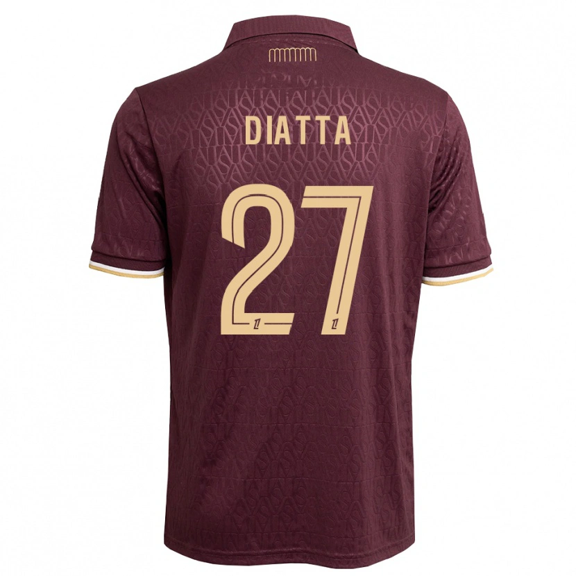 Danxen Heren Krépin Diatta #27 Maroon Zandbruin Uitshirt Uittenue 2026/27 T-Shirt België