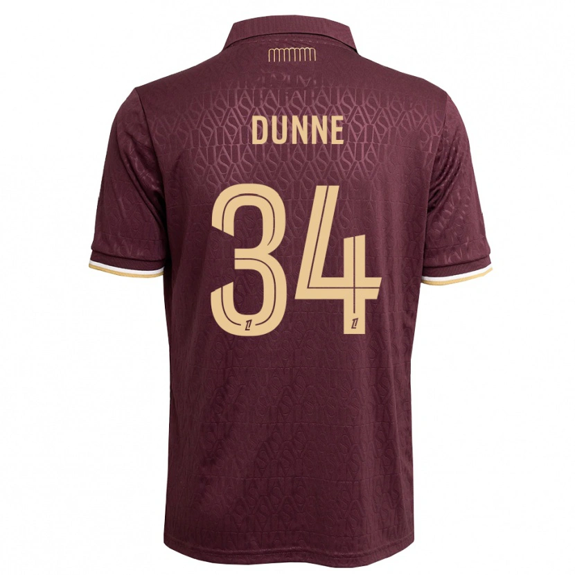 Danxen Heren David Dunne #34 Maroon Zandbruin Uitshirt Uittenue 2026/27 T-Shirt België