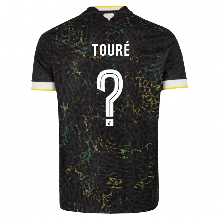 Danxen Heren Sankoumba Touré #0 Zwart Wit Geel Uitshirt Uittenue 2026/27 T-Shirt België