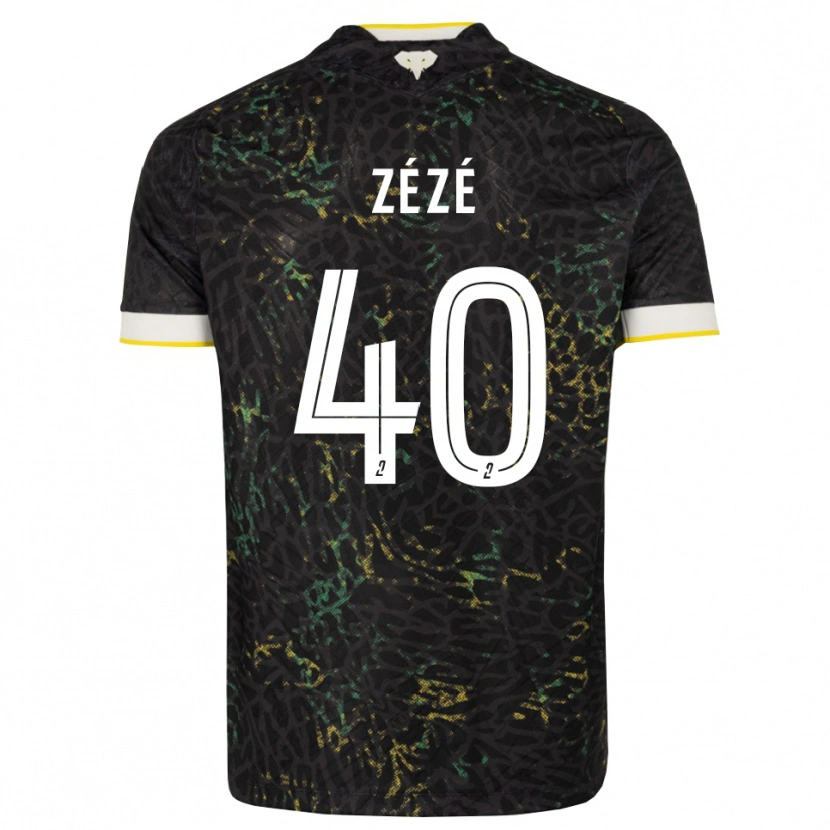 Danxen Heren Yanel Zézé #40 Zwart Wit Geel Uitshirt Uittenue 2026/27 T-Shirt België