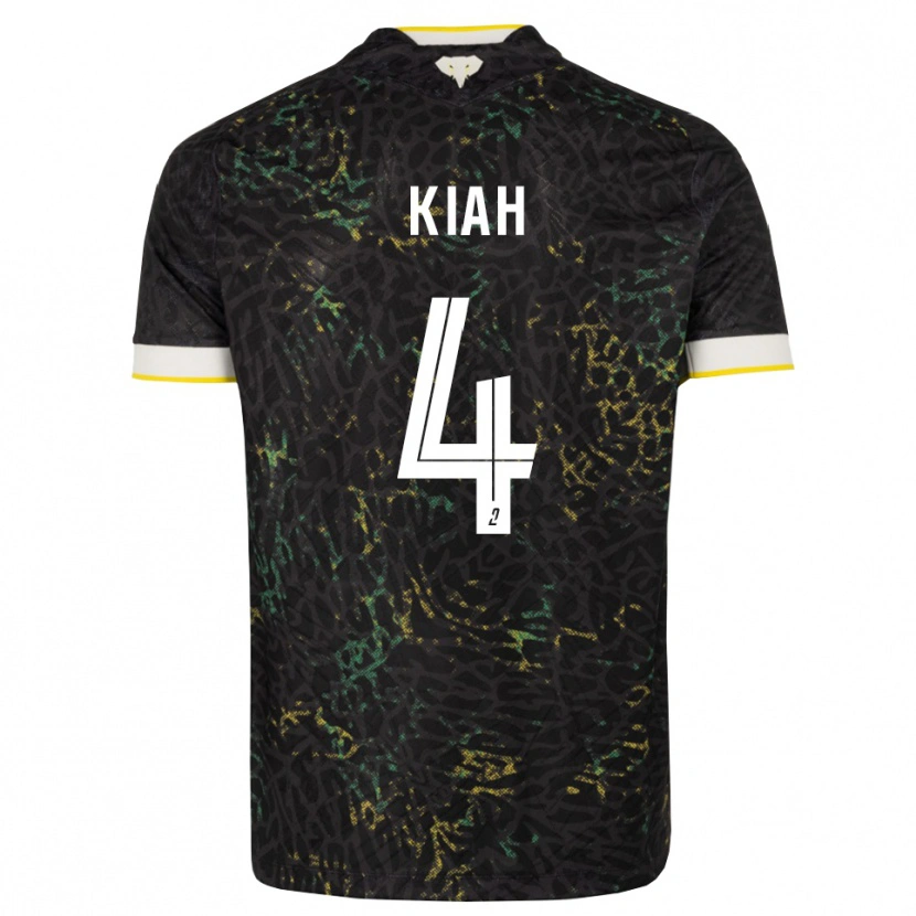 Danxen Heren Emmanuel Kiah #4 Zwart Wit Geel Uitshirt Uittenue 2026/27 T-Shirt België