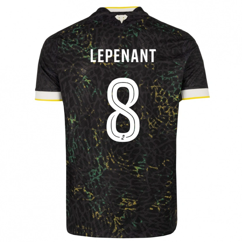Danxen Heren Johann Lepenant #8 Zwart Wit Geel Uitshirt Uittenue 2026/27 T-Shirt België