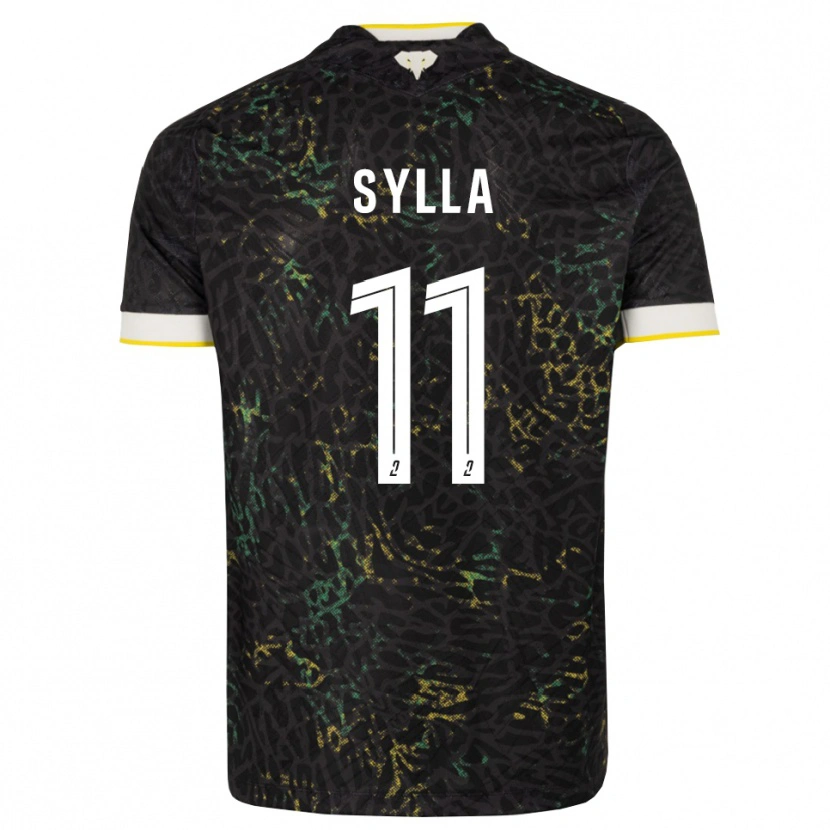 Danxen Heren Karamoko Sylla #11 Zwart Wit Geel Uitshirt Uittenue 2026/27 T-Shirt België