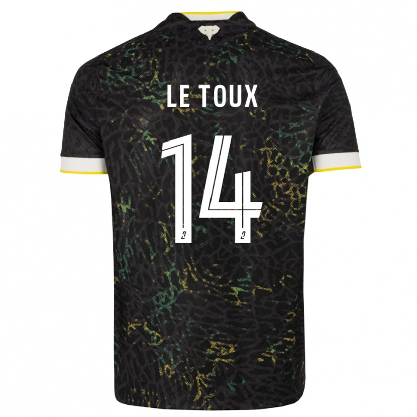 Danxen Heren Many Le Toux #14 Zwart Wit Geel Uitshirt Uittenue 2026/27 T-Shirt België
