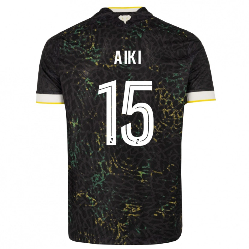 Danxen Heren Amed Aiki #15 Zwart Wit Geel Uitshirt Uittenue 2026/27 T-Shirt België