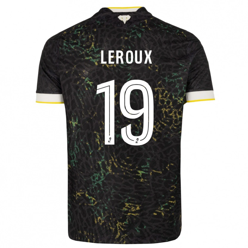 Danxen Heren Louis Leroux #19 Zwart Wit Geel Uitshirt Uittenue 2026/27 T-Shirt België