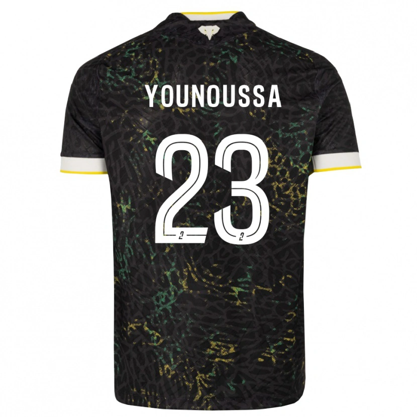Danxen Heren Wilitty Younoussa #23 Zwart Wit Geel Uitshirt Uittenue 2026/27 T-Shirt België