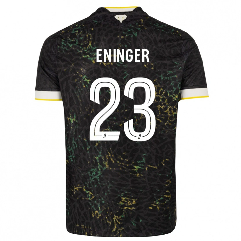 Danxen Heren Thelma Eninger #23 Zwart Wit Geel Uitshirt Uittenue 2026/27 T-Shirt België