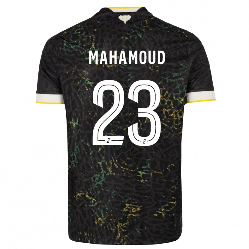 Danxen Heren Adel Mahamoud #23 Zwart Wit Geel Uitshirt Uittenue 2026/27 T-Shirt België