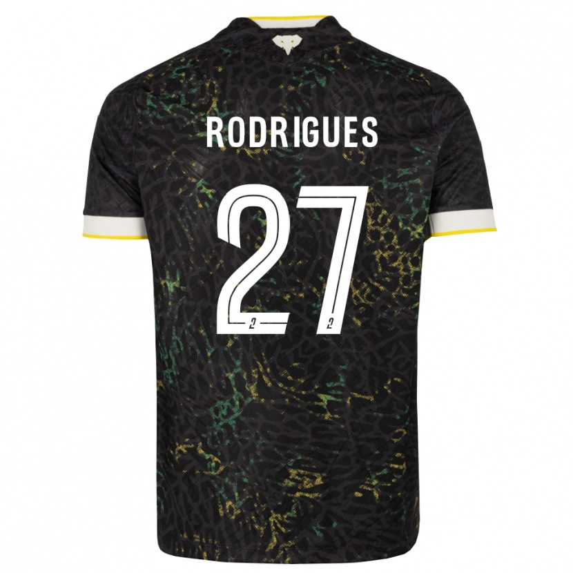 Danxen Heren Nelly Rodrigues #27 Zwart Wit Geel Uitshirt Uittenue 2026/27 T-Shirt België
