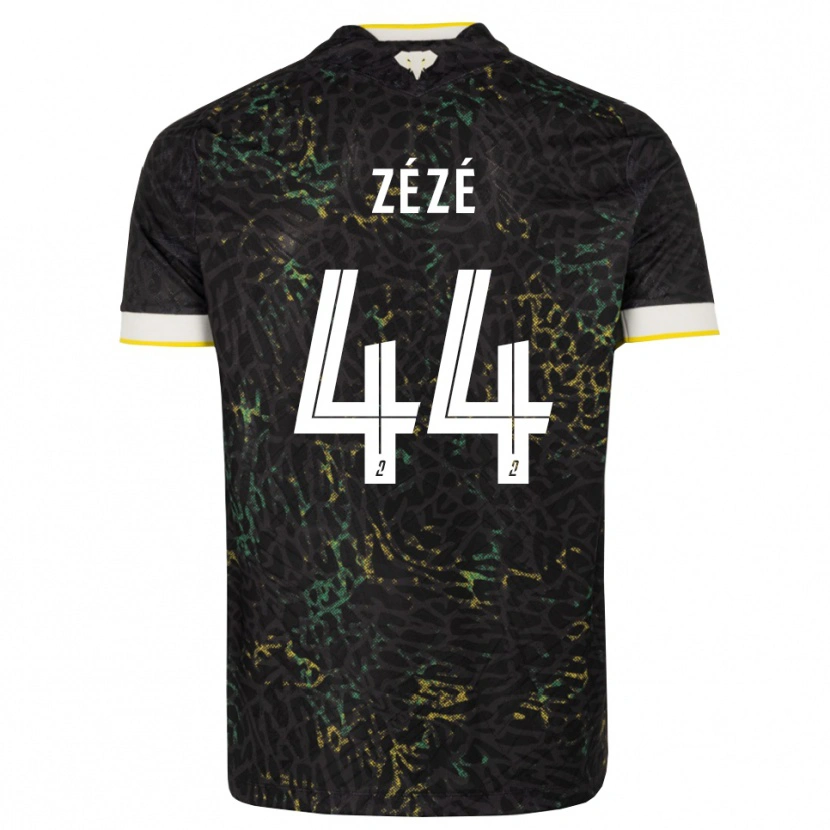 Danxen Heren Nathan Zézé #44 Zwart Wit Geel Uitshirt Uittenue 2026/27 T-Shirt België