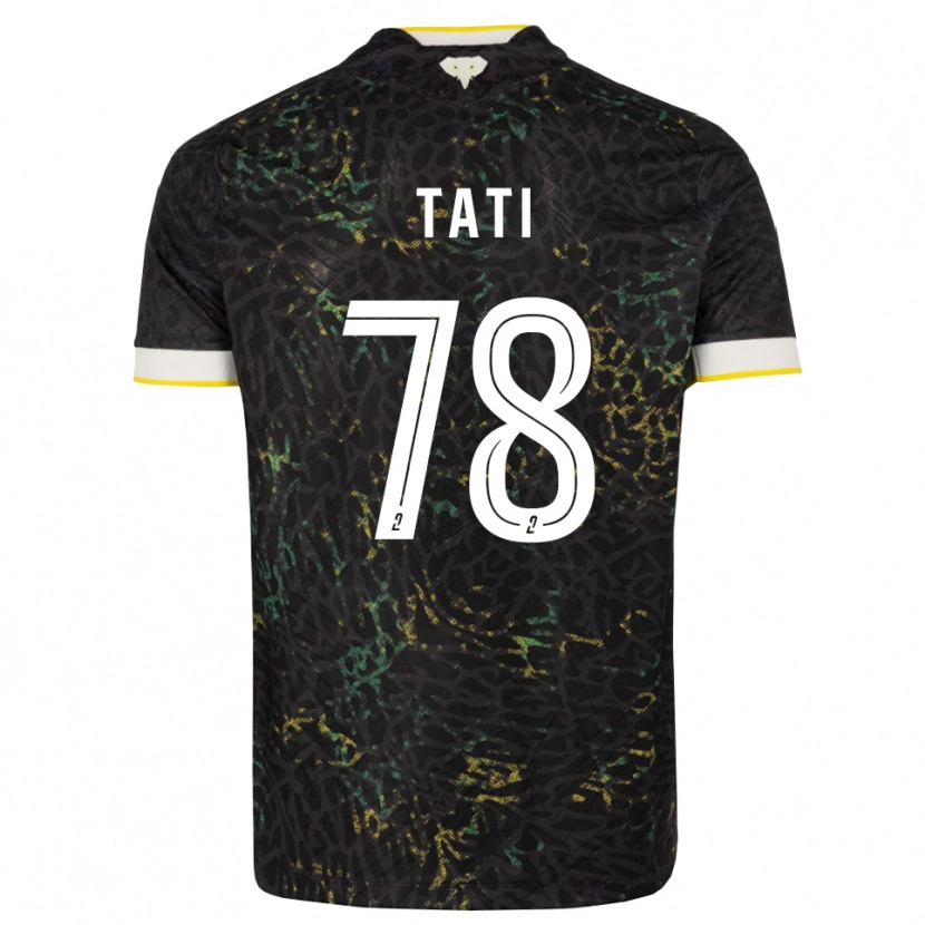 Danxen Heren Tylel Tati #78 Zwart Wit Geel Uitshirt Uittenue 2026/27 T-Shirt België