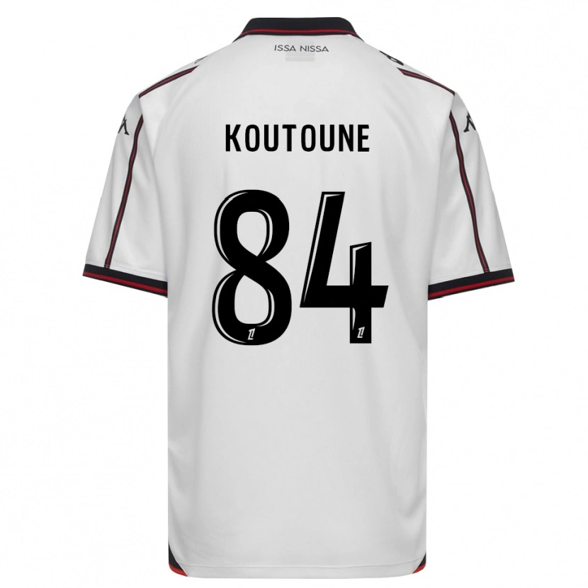 Danxen Heren Hamza Koutoune #84 Zwart Wit Uitshirt Uittenue 2026/27 T-Shirt België
