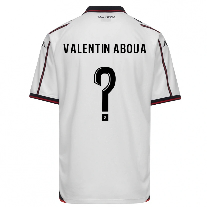 Danxen Heren Louis Valentin Aboua #0 Zwart Wit Uitshirt Uittenue 2026/27 T-Shirt België