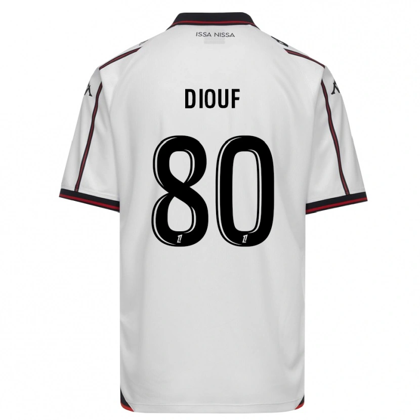 Danxen Heren Yehvann Diouf #80 Zwart Wit Uitshirt Uittenue 2026/27 T-Shirt België