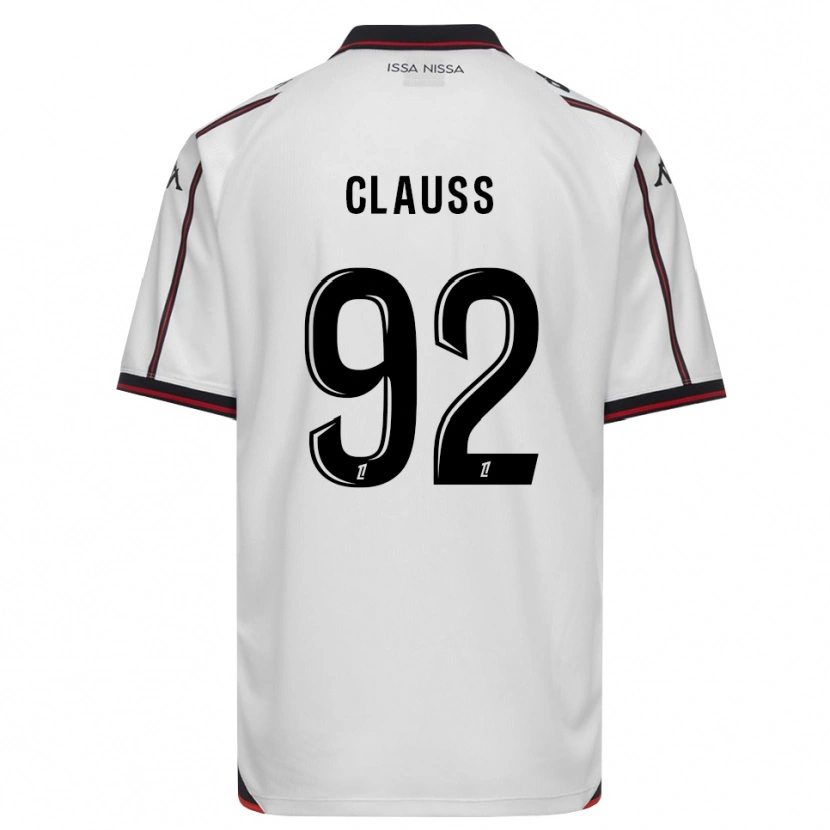 Danxen Heren Jonathan Clauss #92 Zwart Wit Uitshirt Uittenue 2026/27 T-Shirt België