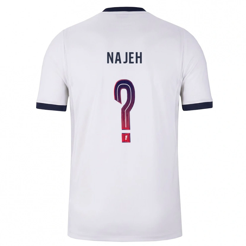 Danxen Heren Kais Najeh #0 Wit Zwart Rood Uitshirt Uittenue 2026/27 T-Shirt België