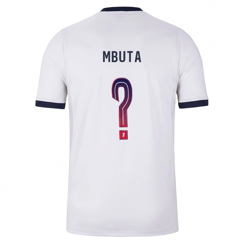 Danxen Heren Bradley Mbuta #0 Wit Zwart Rood Uitshirt Uittenue 2026/27 T-Shirt België