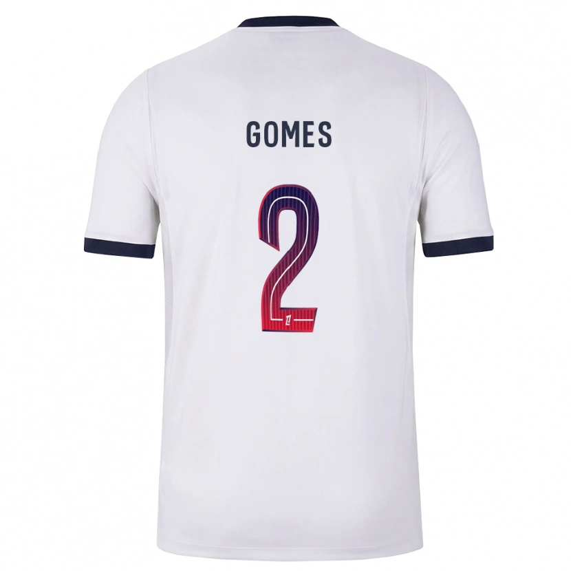 Danxen Heren Nicolas Gomes #2 Wit Zwart Rood Uitshirt Uittenue 2026/27 T-Shirt België