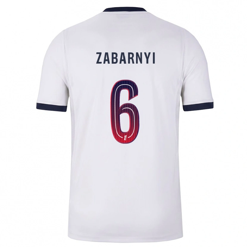 Danxen Heren Ilya Zabarnyi #6 Wit Zwart Rood Uitshirt Uittenue 2026/27 T-Shirt België