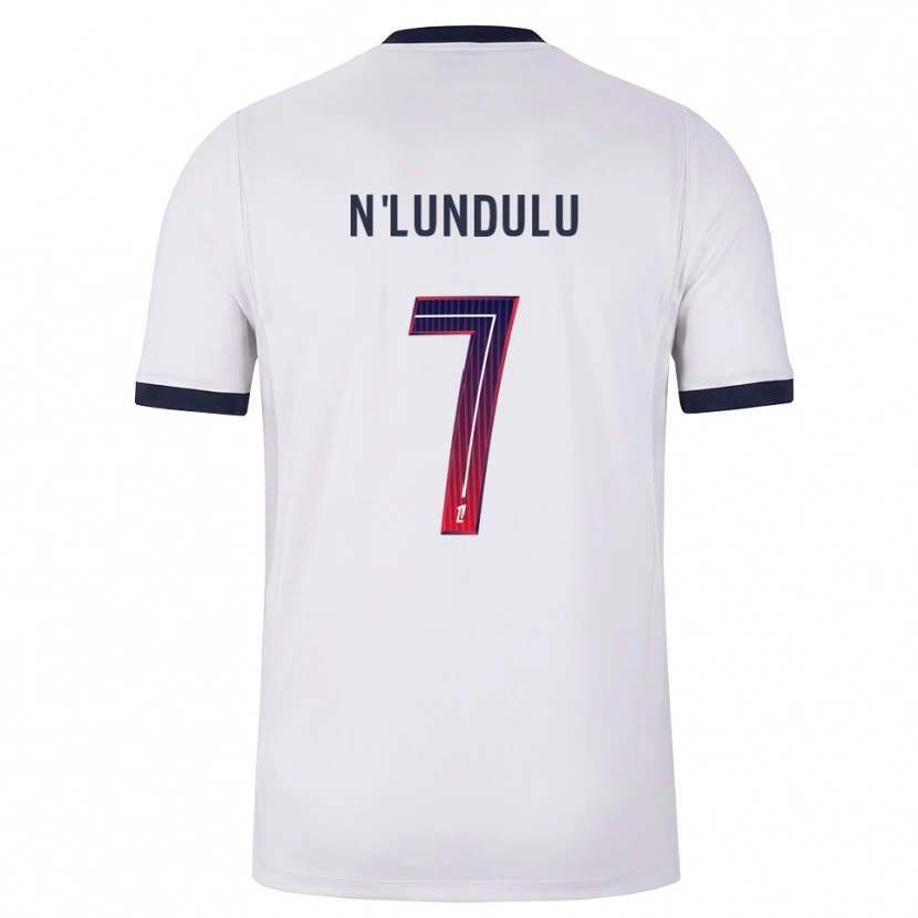 Danxen Heren Gaël N'lundulu #7 Wit Zwart Rood Uitshirt Uittenue 2026/27 T-Shirt België