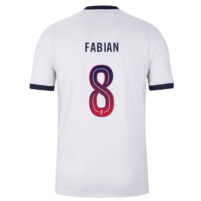 Danxen Heren Fabián Ruiz #8 Wit Zwart Rood Uitshirt Uittenue 2026/27 T-Shirt België