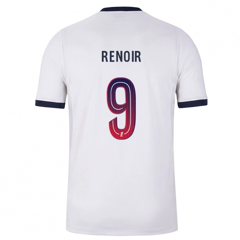 Danxen Heren Eddrick Renoir #9 Wit Zwart Rood Uitshirt Uittenue 2026/27 T-Shirt België