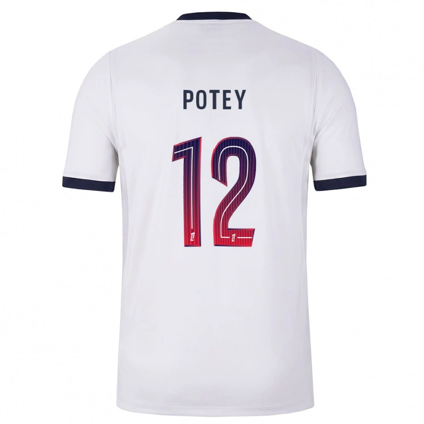Danxen Heren Keahson Potey #12 Wit Zwart Rood Uitshirt Uittenue 2026/27 T-Shirt België
