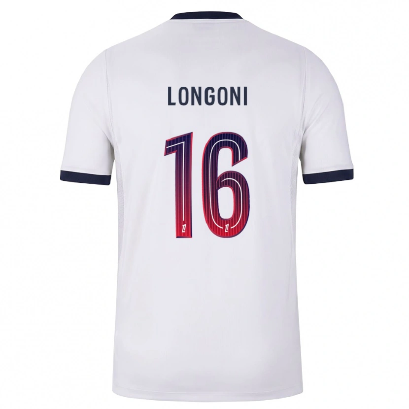 Danxen Heren Alessandro Longoni #16 Wit Zwart Rood Uitshirt Uittenue 2026/27 T-Shirt België