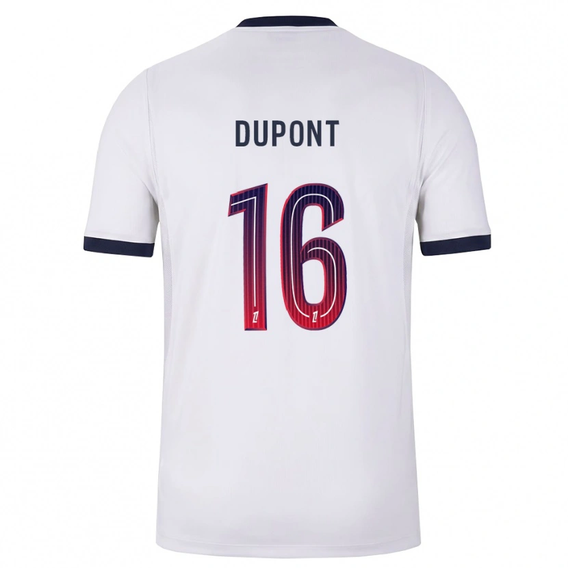 Danxen Heren Raphaël Dupont #16 Wit Zwart Rood Uitshirt Uittenue 2026/27 T-Shirt België