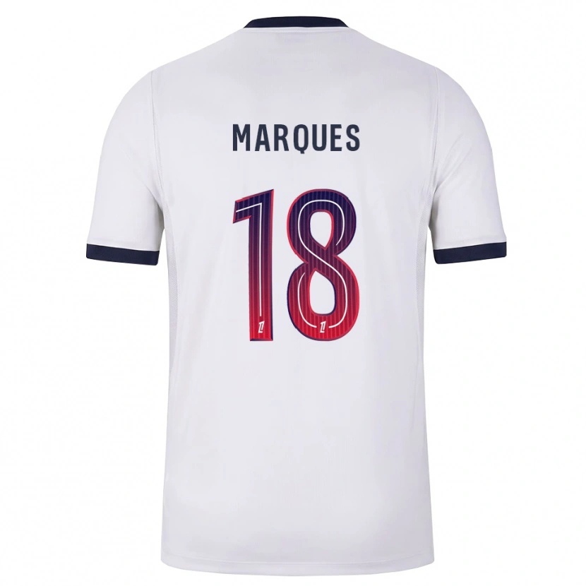 Danxen Heren Daniel Marques #18 Wit Zwart Rood Uitshirt Uittenue 2026/27 T-Shirt België