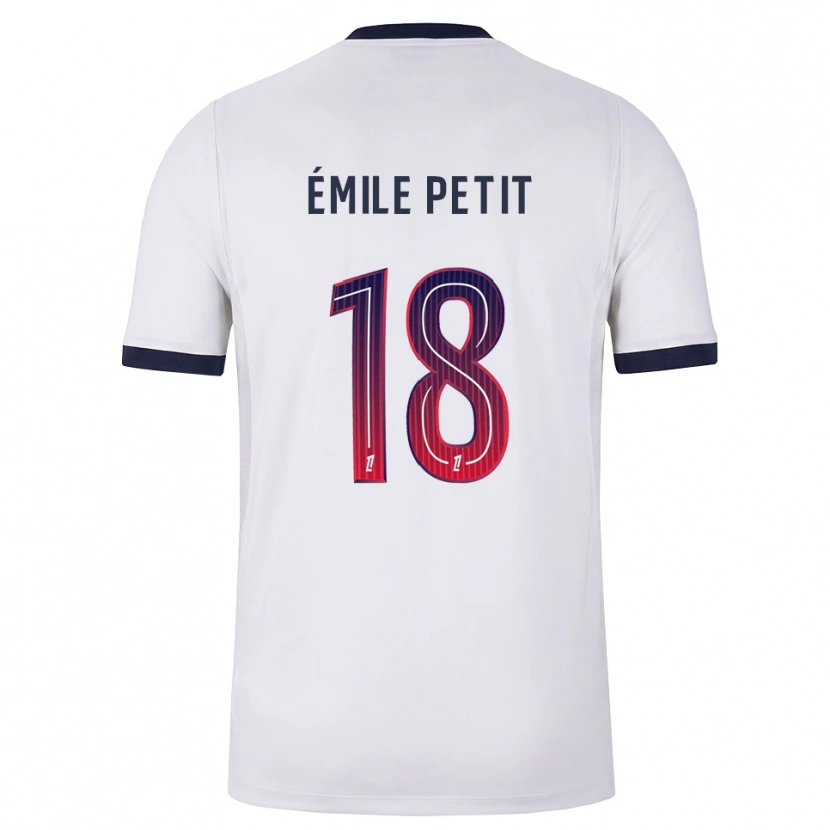 Danxen Heren Noé Émile Petit #18 Wit Zwart Rood Uitshirt Uittenue 2026/27 T-Shirt België