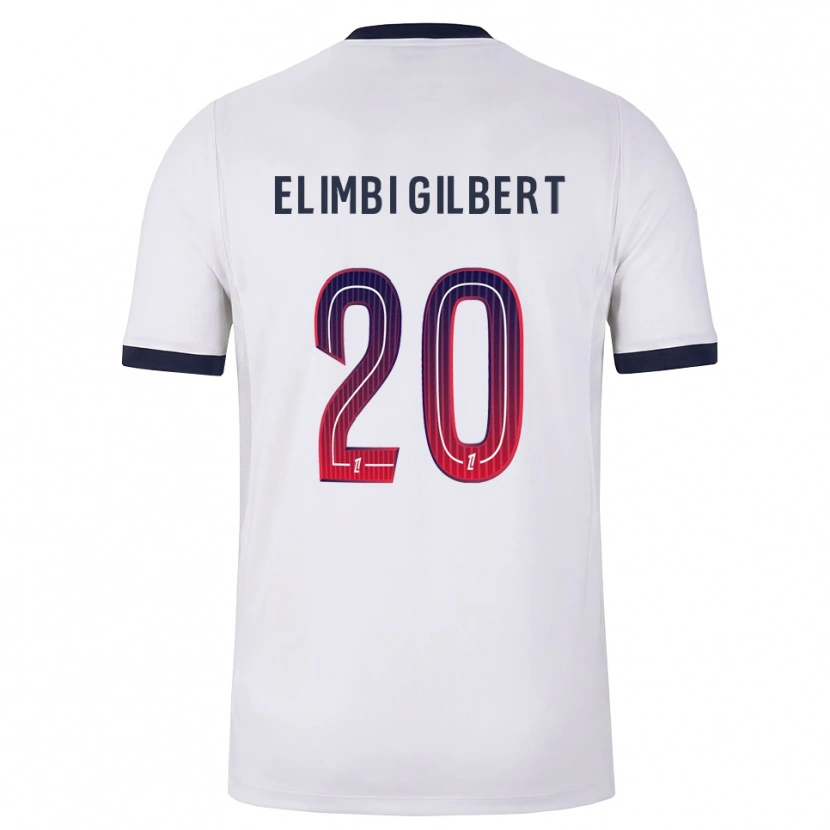 Danxen Heren Tara Elimbi Gilbert #20 Wit Zwart Rood Uitshirt Uittenue 2026/27 T-Shirt België