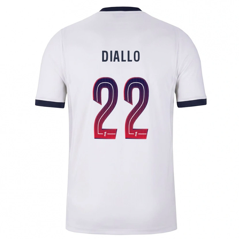 Danxen Heren Abdou Diallo #22 Wit Zwart Rood Uitshirt Uittenue 2026/27 T-Shirt België
