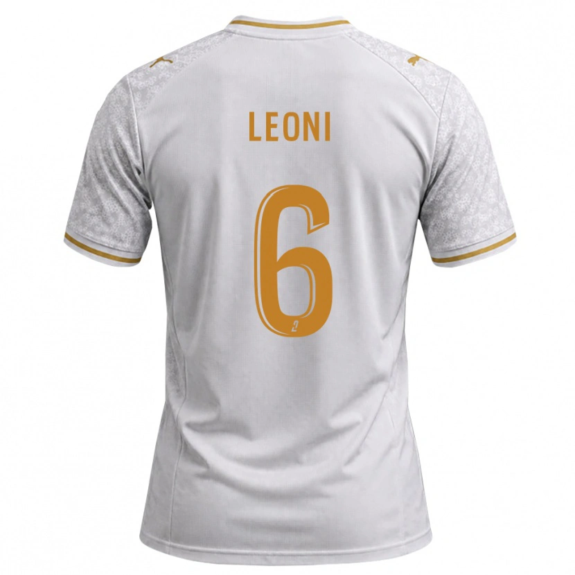 Danxen Heren Théo Leoni #6 Wit Grijs Goudenrood Uitshirt Uittenue 2026/27 T-Shirt België